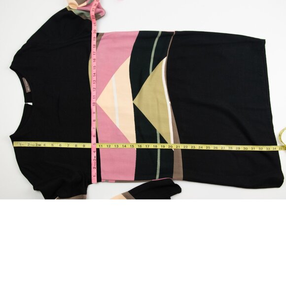 Bel Kazan Sahara Dress Mini Baraka Collection Geometric Multicolor Black Medium - Picture 7 of 7